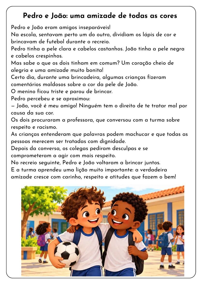 Textos sobre Consciência Negra para Educação Infantil ensino fundamental página 7
